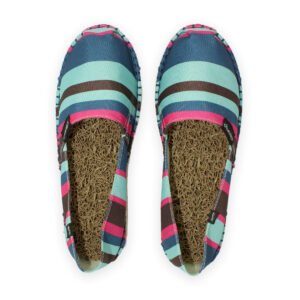 Home espadrille female striped